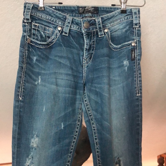 Silver LOLA boyfriend jeans p2485 - Picture 9 of 12